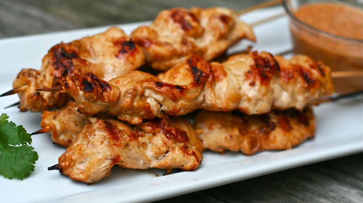 BBQ! Chicken Satay with Peanut Sauce